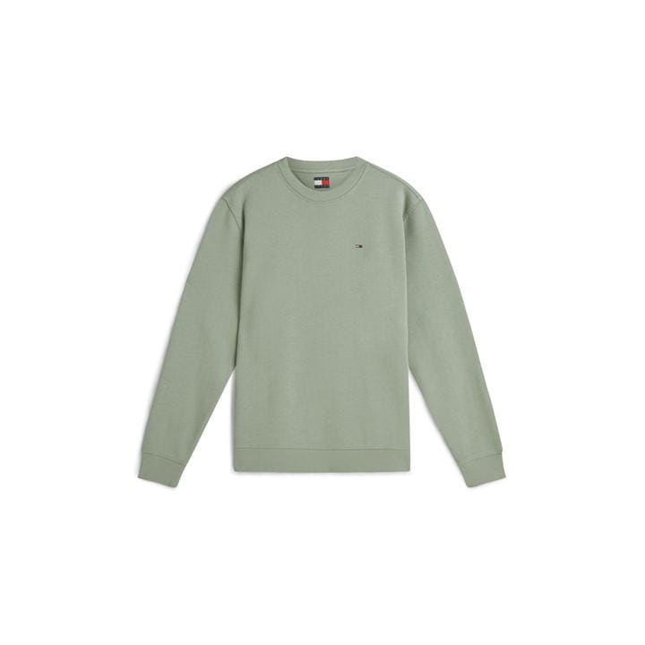 Tommy Jeans Men's Green Crew Neck Sweatshirt in Size XL, Sports Direct