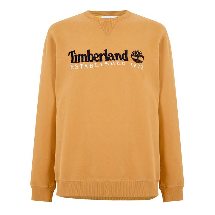 Timberland Men' Brown Outdoor Heritage Crew Sweatshirt in Size S, Sports Direct