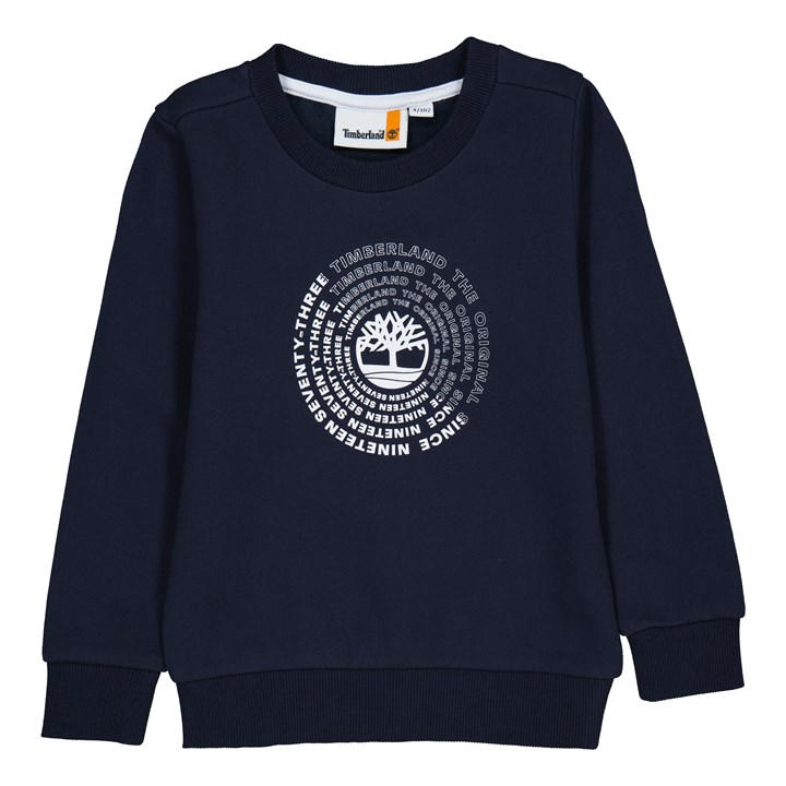 Timberland Boys Blue Circle Logo Sweatshirt, Sports Direct