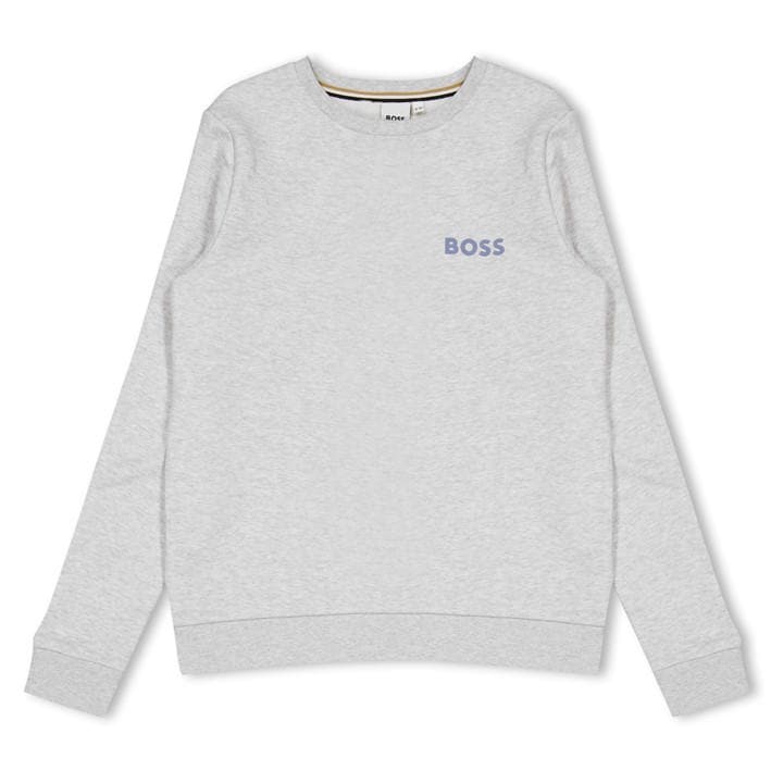 Boss Boys Grey Kids Iconic Logo Sweatshirt in Size 5 - 6 Years, Sports Direct
