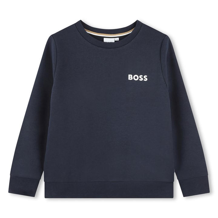 Boss Boys Blue Kids Iconic Logo Sweatshirt in Size 9 - 10 Years, Sports Direct