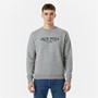 Grey Marl - Jack Wills - Belvue Logo Sweatshirt Mens