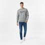 Grey Marl - Jack Wills - Belvue Logo Sweatshirt Mens