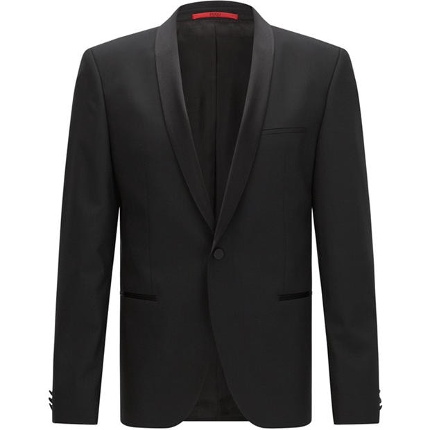 Black 001 - Hugo - Men's Alstons Suit Jacket