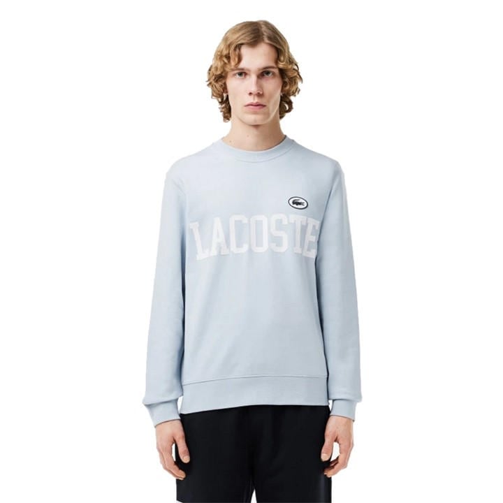 Lacoste Men's Blue Flocked Fleece Sweatshirt in Size XL, Sports Direct