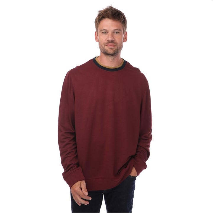 Ted Baker Men's Red Contrast Trim Sweater in Size 6XL, Sports Direct