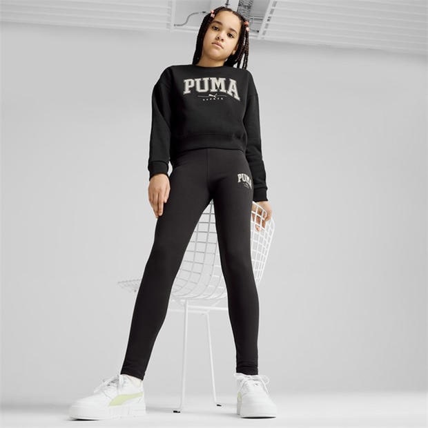 Черно Пума - Puma - Unisex Kids' Squad Crew Sweatshirt