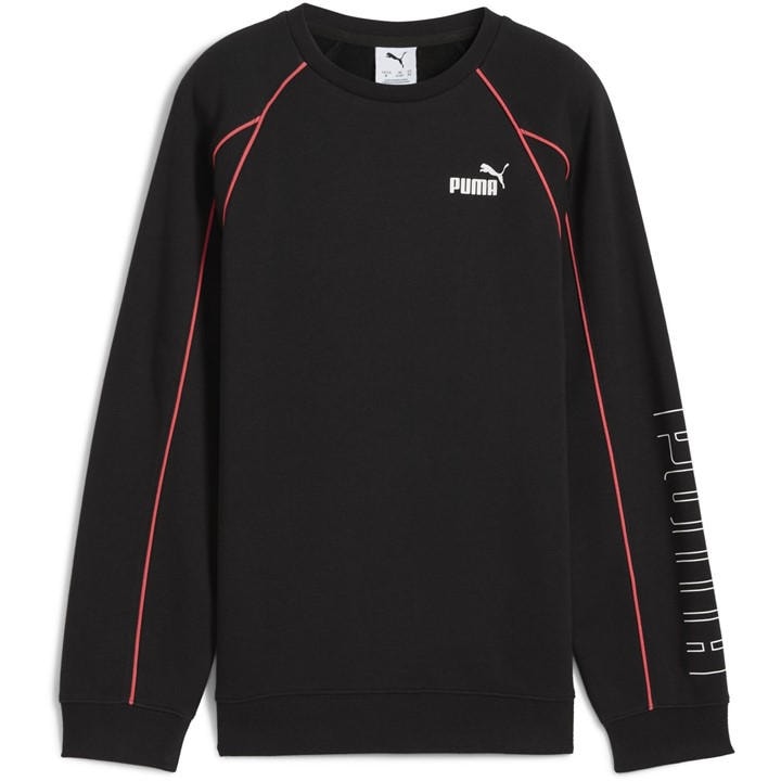 Puma  Kids Black ' Sport Crew Sweatshirt in Size 14 Years, Sports Direct