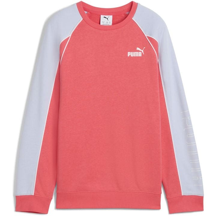 Puma  Kids Pink ' Sport Crew Sweatshirt in Size 14 Years, Sports Direct