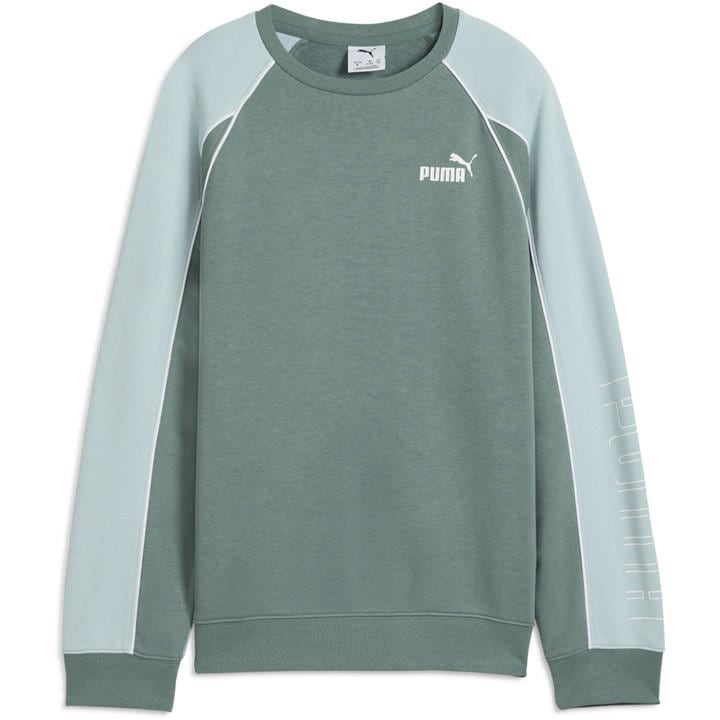 Puma  Kids Green ' Sport Crew Sweatshirt in Size 14 Years, Sports Direct