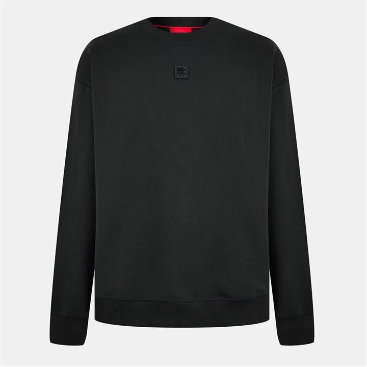 Hugo Men's Black Dettil Crew-Neck Sweatshirt in Size L, Sports Direct