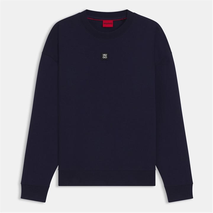 Hugo Men's Blue Dettil Crew-Neck Sweatshirt in Size XL, Sports Direct