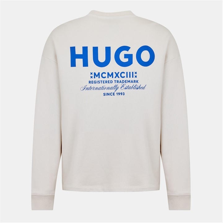 Hugo Men's White Naviu Sweatshirt in Size XL, Sports Direct