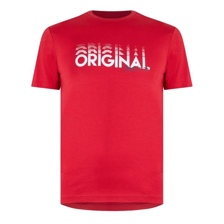 Original Penguin Men' Red Regular Fit T-Shirt in Size S, Sports Direct