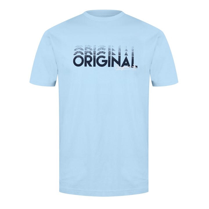 Original Penguin Men' Blue Regular Fit T-Shirt in Size S, Sports Direct
