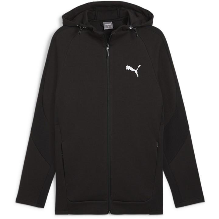 Puma Men' Black Evostripe Full Zip Fleece Fabric in Size S, Sports Direct
