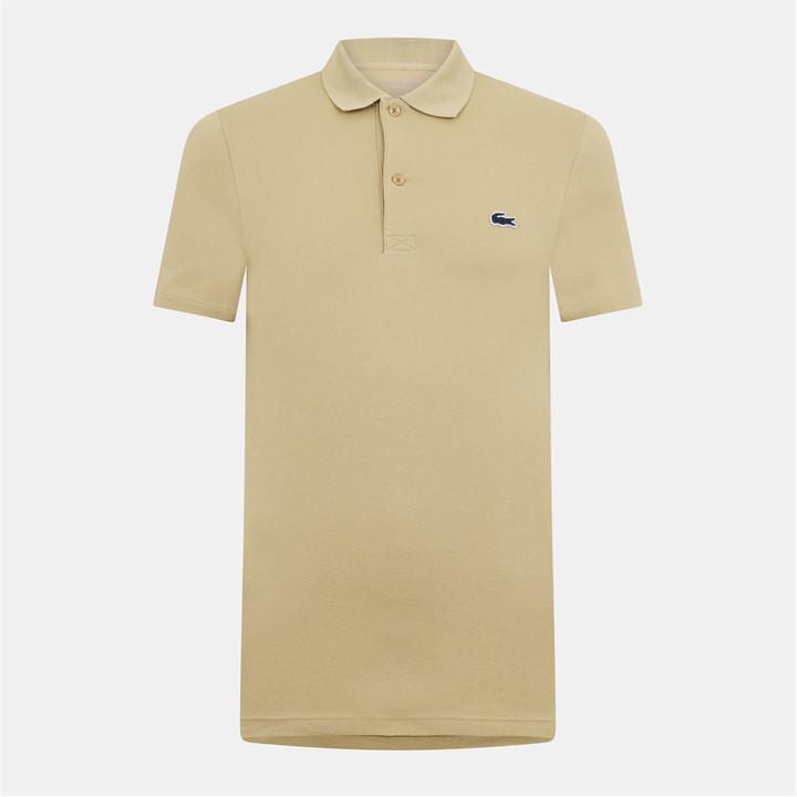 Lacoste Men's Beige Regular Fit Short Sleeve Polo Shirt in Size 2XL, Sports Direct