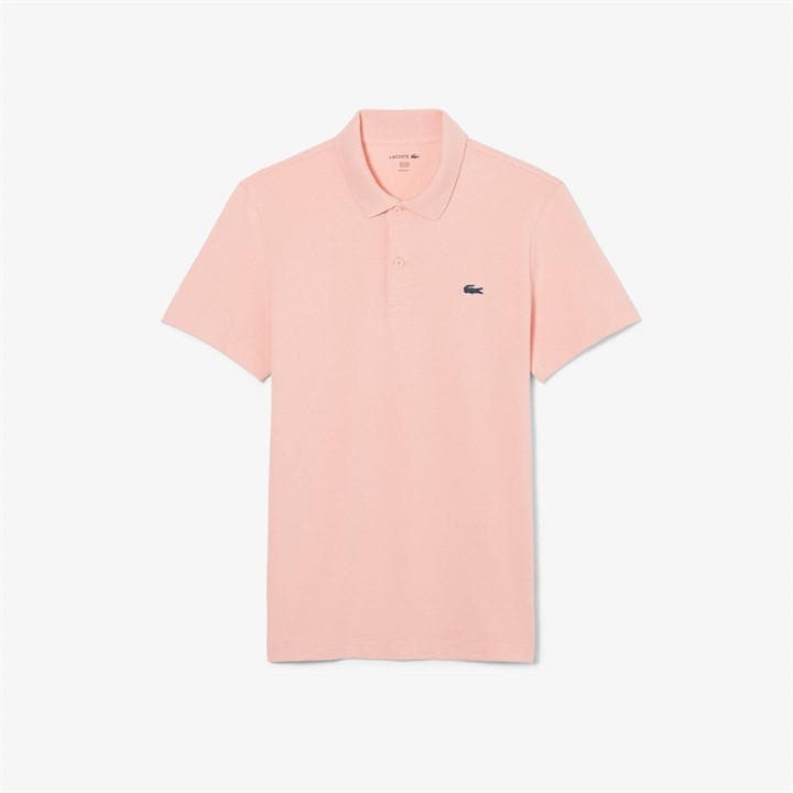 Lacoste Men's Pink Regular Fit Short Sleeve Polo Shirt in Size L, Sports Direct