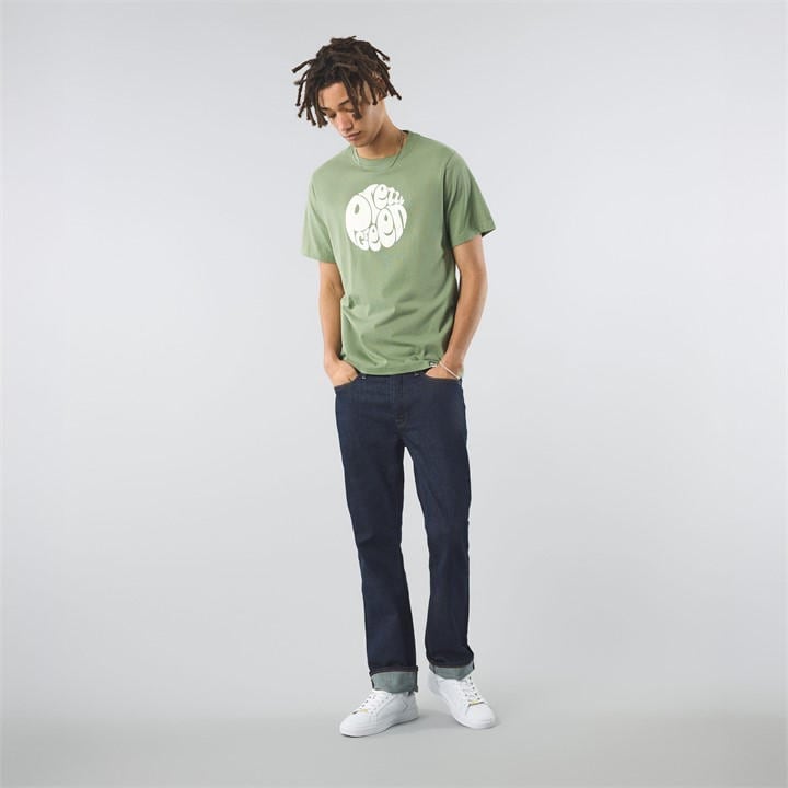 Pretty Green Men' Green Pretty Gillespie Logo Regular Fit T-Shirt in Size S, Sports Direct