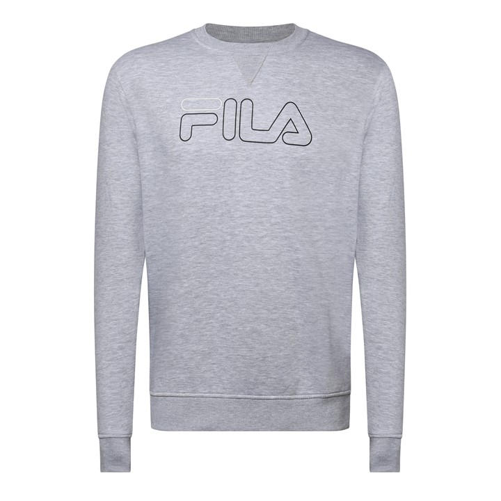 Fila Men's Grey Jude Crew-Neck Sweatshirt in Size 2XL, Sports Direct