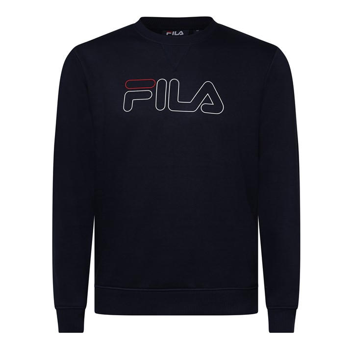 Fila Men's Blue Jude Crew-Neck Sweatshirt in Size XL, Sports Direct