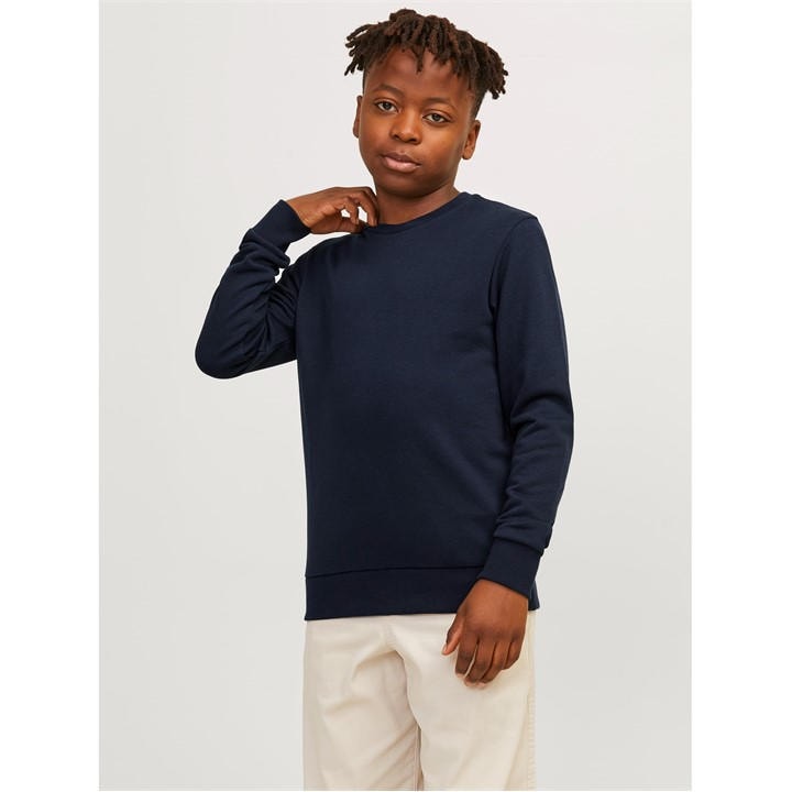 Jack And Jones Navy Blazer Crew Neck Regular Fit Long Sleeve Sweater - 8 Years - Image 3