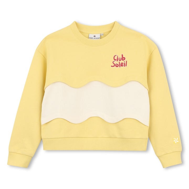 Kids Around Girls Yellow Crew Sweatshirt in Size 5 - 6 Years, Sports Direct