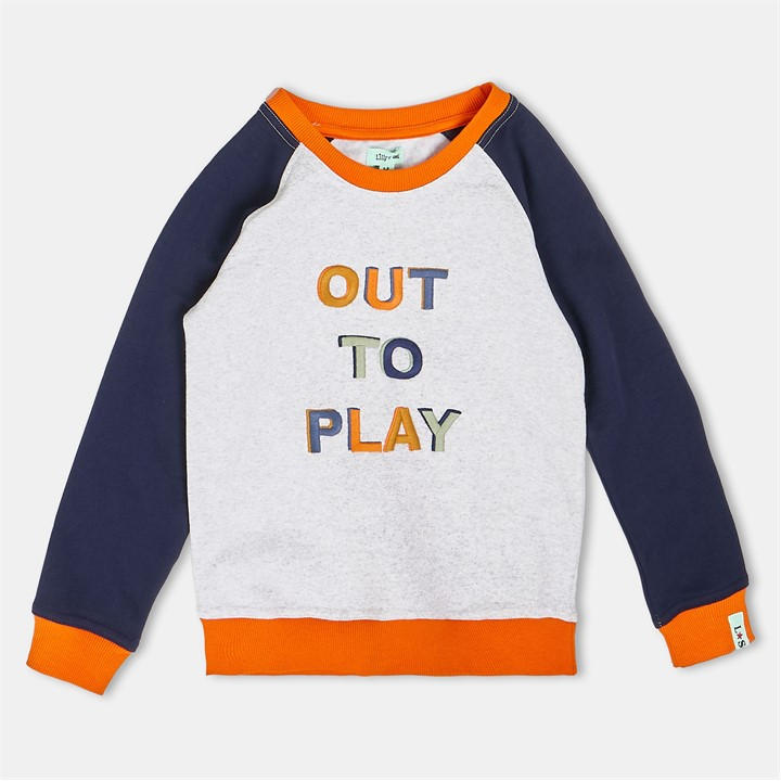Lilly And Sid Boys  Crew Sweatshirt in Size 9 - 10 Years, Sports Direct