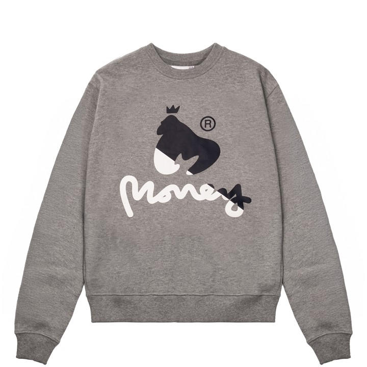 Money Boys Grey Chenille Crew Jnr in Size 9 - 10 Years, Sports Direct