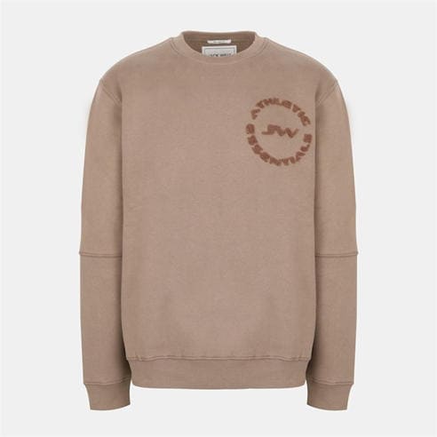 Jack Wills - Men's Boucle Cotton Long Sleeve Oversized Fit Crew Sweatshirt