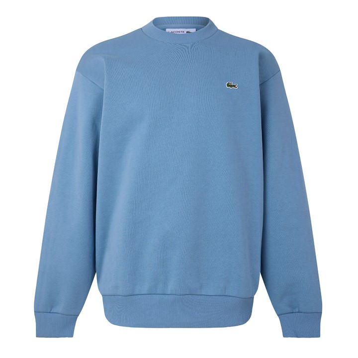 Lacoste Men' Blue Basic Crew-Neck Sweatshirt in Size S, Sports Direct