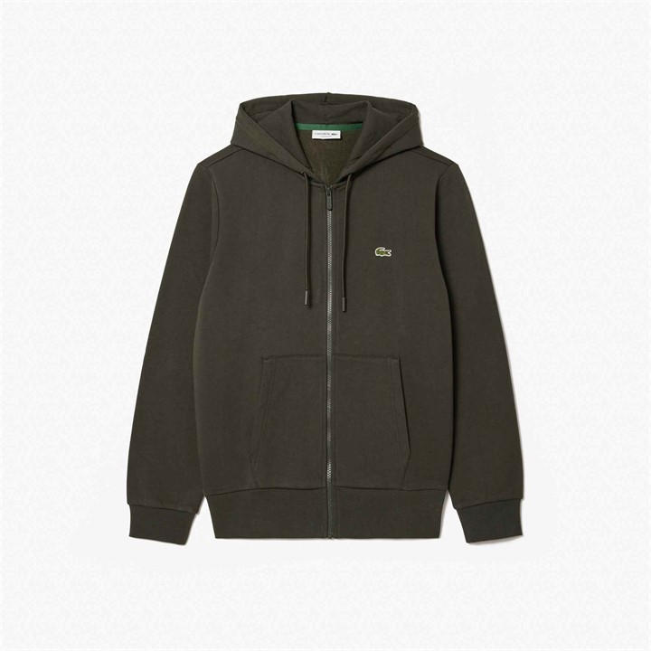 Lacoste Men's Green Basic Full-Zip Hoodie in Size 2XL, Sports Direct