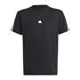 Black/White - adidas - Future Icons 3 Stripes Juniors T Shirt