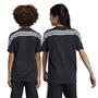 Black/White - adidas - Future Icons 3 Stripes Juniors T Shirt