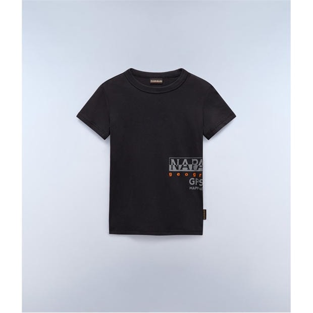 Black 041 - Napapijri - Kids' Eiger T-Shirt