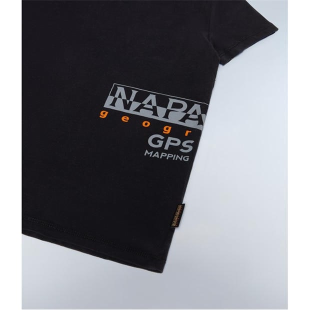 Black 041 - Napapijri - Kids' Eiger T-Shirt
