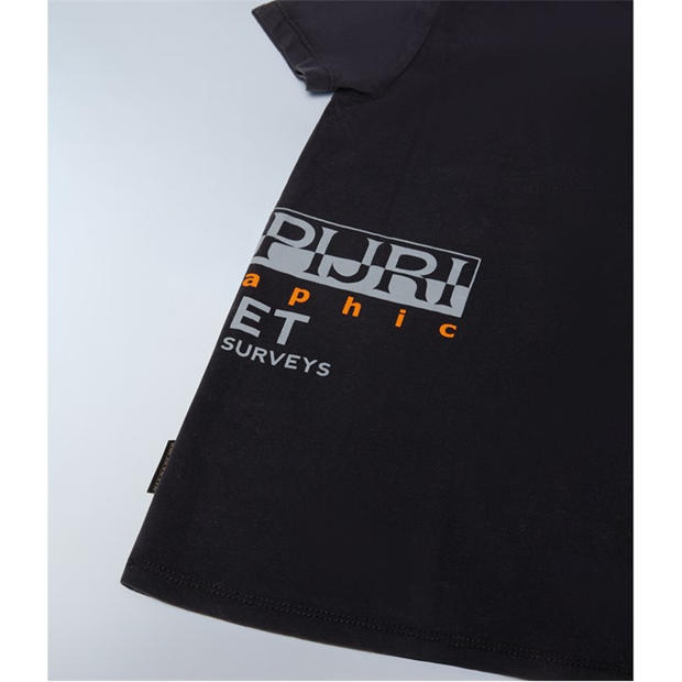 Black 041 - Napapijri - Kids' Eiger T-Shirt