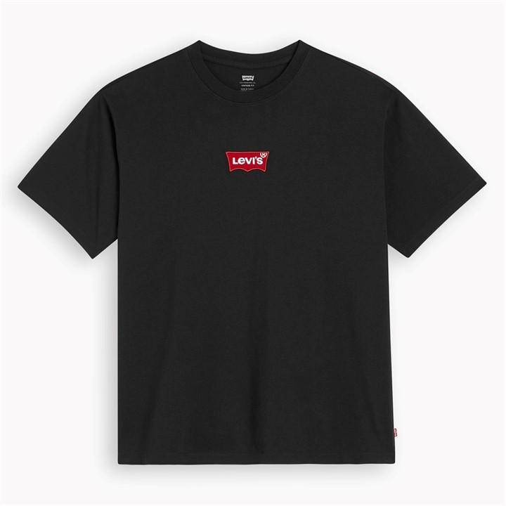 Levis Men's Black Batwing Badge T-Shirt in Size 2XL, Sports Direct