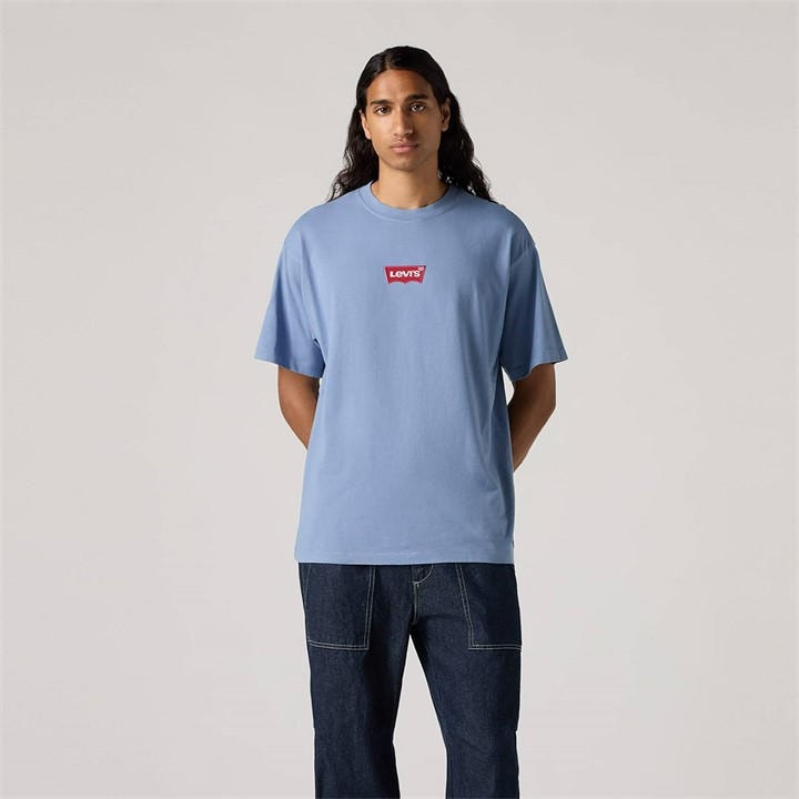 Levis Men's Blue Batwing Badge T-Shirt in Size 2XL, Sports Direct