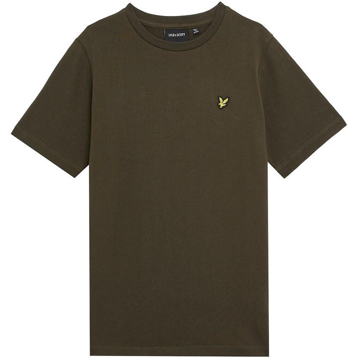 Lyle And Scott Boys Green Kids' Classic Regular Fit T-Shirt in Size 7 - 8 Years, Sports Direct