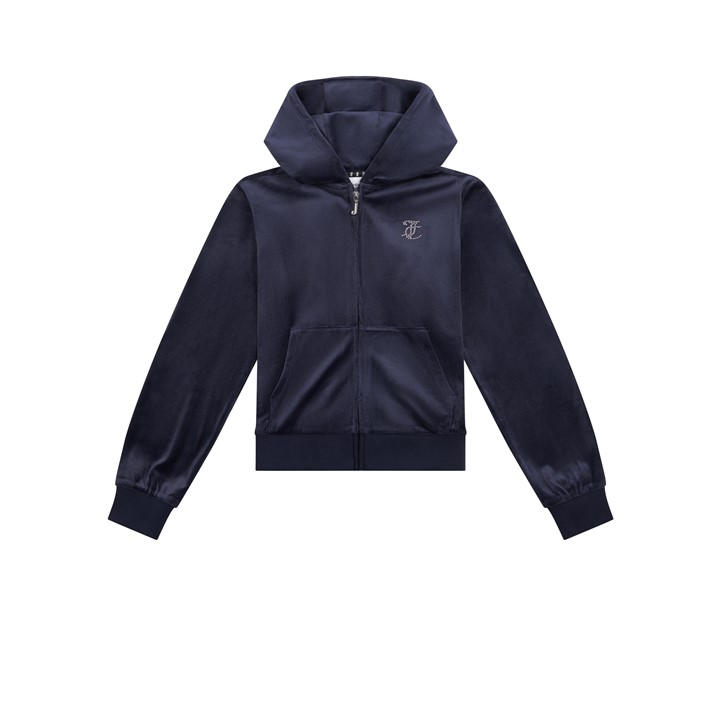 Juicy Couture Girls Blue Velour Hoody in Size 14 - 15 Years, Sports Direct