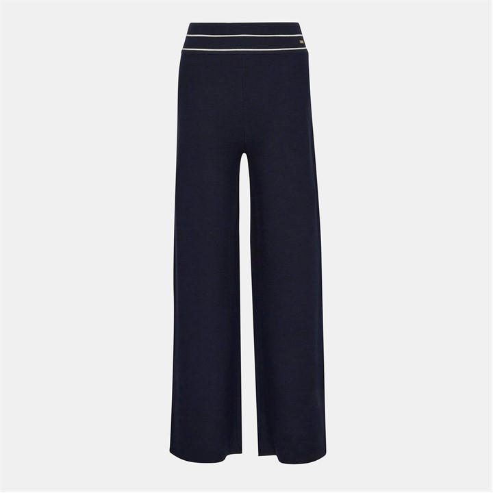 Barbour Women's Blue Knitted Maisy Trousers in Size 16, Sports Direct