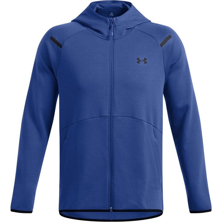 Under Armour Men's Blue Unstoppable Fleece Full-Zip Hoodie in Size XL, Sports Direct