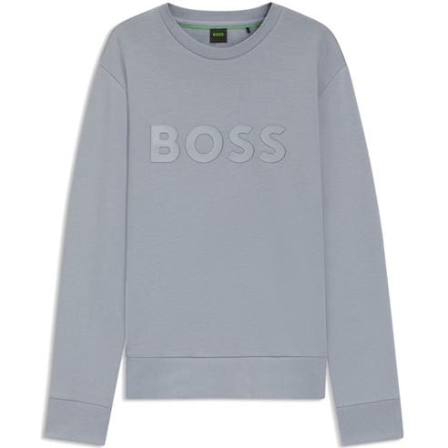 Boss - Men's Salbo Stretch Cotton Logo Sweatshirt Signature Branding