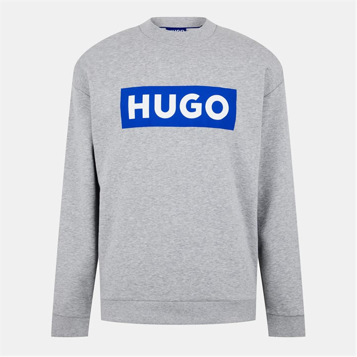 Hugo Men' Grey Hbw Niero Crew Sweater in Size S, Sports Direct