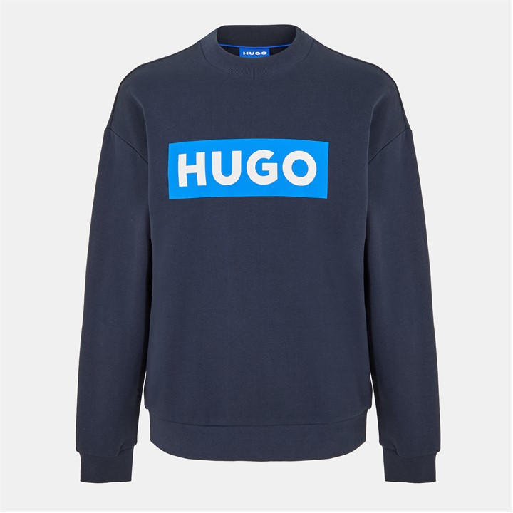 Hugo Men' Blue Hbw Niero Crew Sweater in Size S, Sports Direct