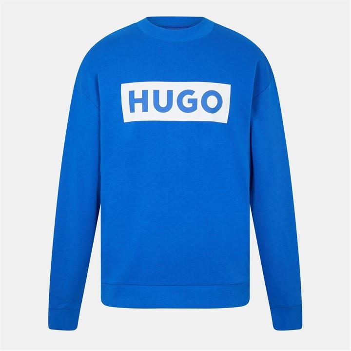 Hugo Men' Blue Hbw Niero Crew Sweater in Size S, Sports Direct