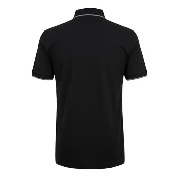 Black - Boss - Mens BOSS ORANGE Pique Short Sleeve Polo Shirt with Logo Detail