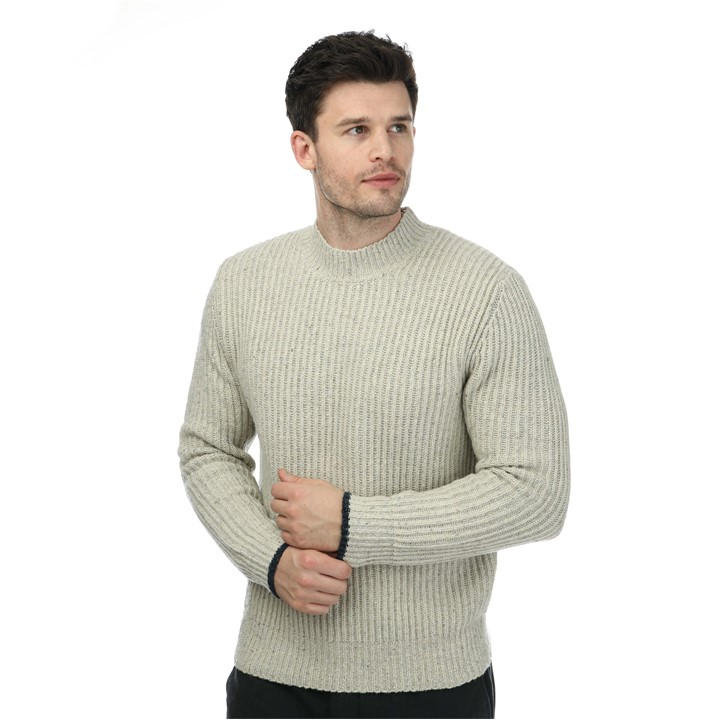 Dockers Men' Neutral Chunky Mock Sweatshirt in Size S, Sports Direct