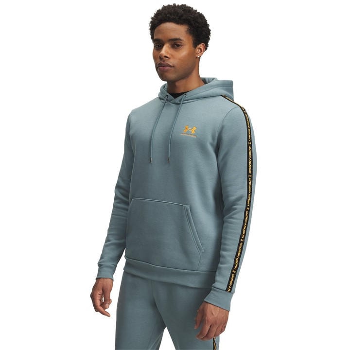 Under Armour Men's Blue Icon Fleece Taping Hoodie in Size XL, Sports Direct